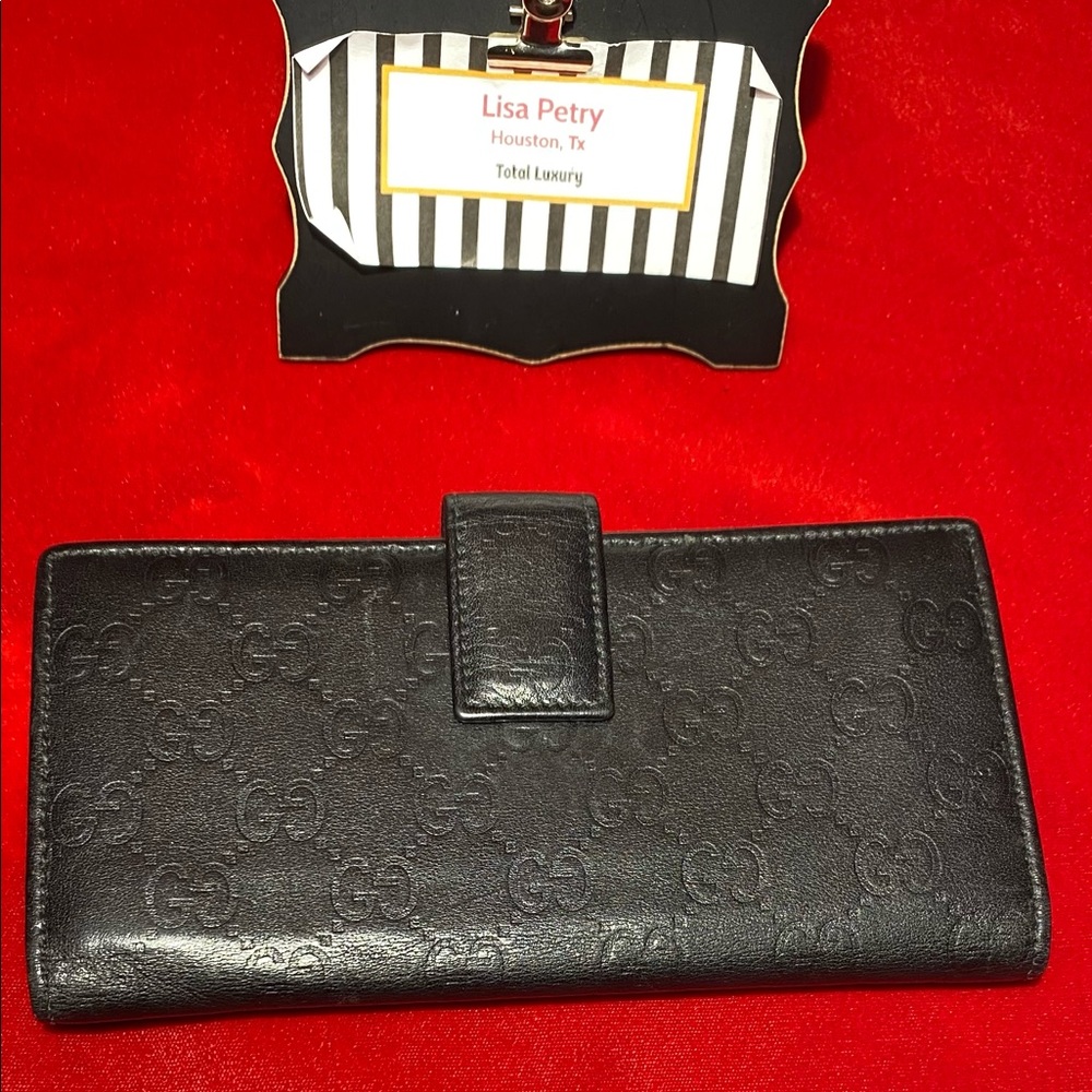 ♥️♥️SOLD♥️♥️ Black Guccissima Leather Embossed - Picture 3 of 12